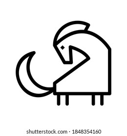pony icon or logo isolated sign symbol vector illustration - high quality black style vector icons
