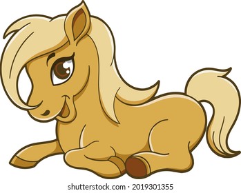 Pony Logo Vector Horse Character