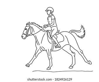 Pony ride, children's equestrian sport