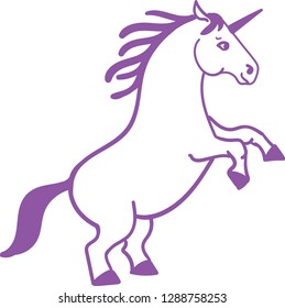 Pony Unicorn vector illustration 