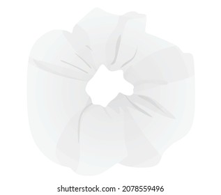 Ponytail circle elastic head band. vector