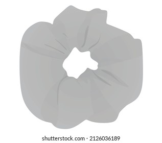 Ponytail circle elastic head band. vector