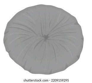 Ponytail circle elastic head band. vector