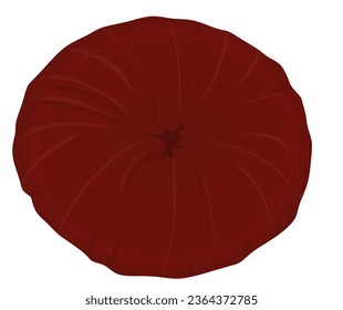 Ponytail circle elastic head band. vector