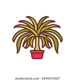 Ponytail Palm icon in vector. Logotype