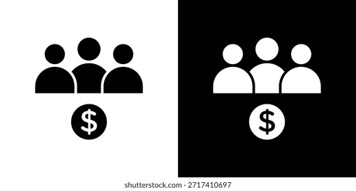 Símbolo do ícone do esquema Ponzi para Apps e Branding.