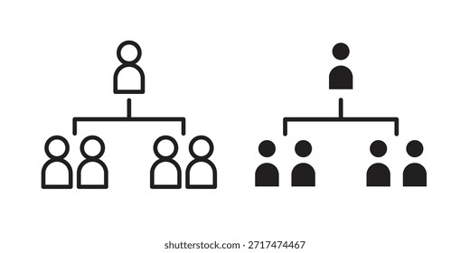 Iconos del esquema de Ponzi. Píxel perfecto. Icono de contorno de Vector. Concepto de logotipo plano.
