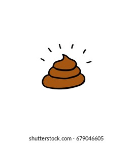 poo doodle icon