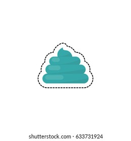 poo icon, sticker