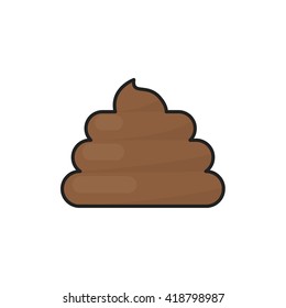 poo icon. vector illustration