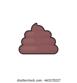 poo icon. vector illustration