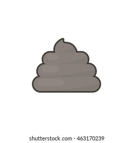 poo icon. vector illustration