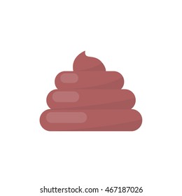 poo icon. vector illustration