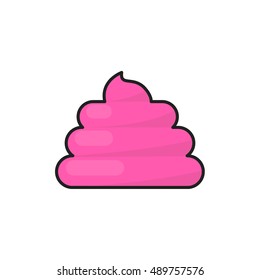 poo icon. vector illustration