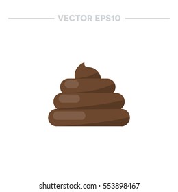 Poo Icon. Vector Illustration