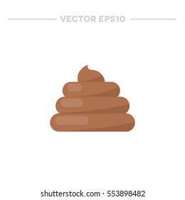 Poo Icon. Vector Illustration