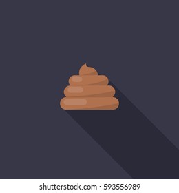 poo icon. vector illustration