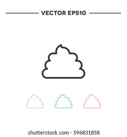 poo icon. vector illustration