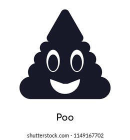 Poo icon vector isolated on white background for your web and mobile app design, Poo logo concept