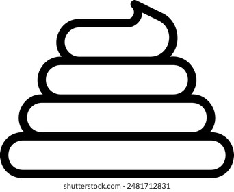 POO-Linie Symbol Illustration Vektorgrafik
