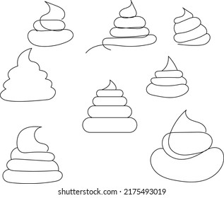 Poo Poop Hand Drawn Symbol Stock Vector (Royalty Free) 2175493019 ...