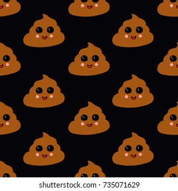 poo seamless doodle pattern