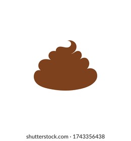 Poo vector icon illustration design template