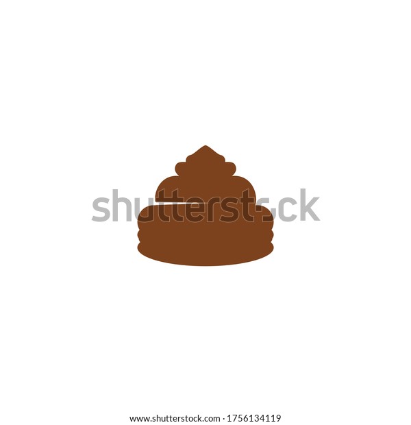 Poo Vector Icon Illustration Design Template Stock Vector (Royalty Free ...