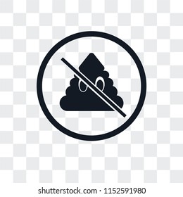 Poo vector icon isolated on transparent background, Poo logo concept