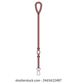 Pooch leash vector cartoon illustration isolated on a white background.