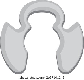 poodle clip ring vector drawing.