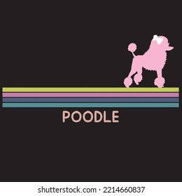 poodle design, poodle dog vector, cute poodle for graphic, content, little puppy Template for card, poster, banner, print for t-shirt ,pin,logo,badge, illustration,clip art, sticker