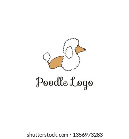 Poodle Dog Animal Logo Design