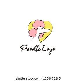 Poodle Dog Animal Logo Design