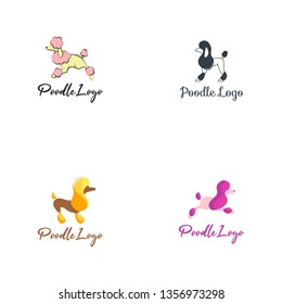 Poodle Dog Animal Logo Design