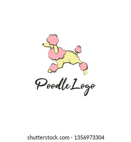 Poodle Dog Animal Logo Design