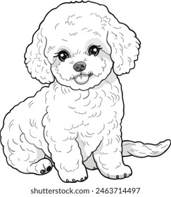 poodle dog breeds vector silhouette 