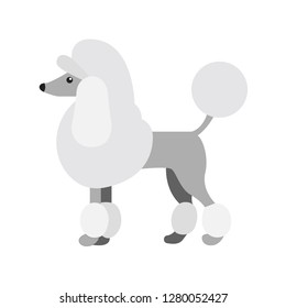 Poodle dog emoji vector animal cartoon illustration