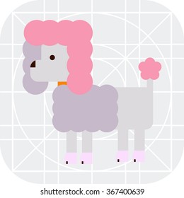 Poodle dog icon