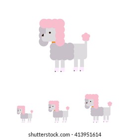 Poodle dog icon