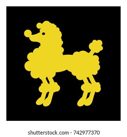 Poodle Dog icon vector