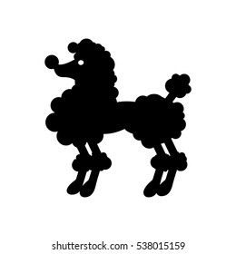 poodle dog Icon Vector Illustration