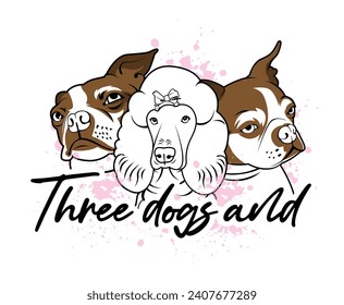 Poodle dog logo design. Poodle dog cute premium Vector illustration. Dog Logo Design