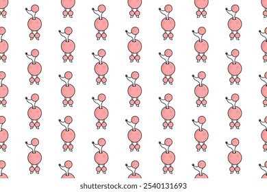 Poodle dog seamless pattern background template. Dog pet background design