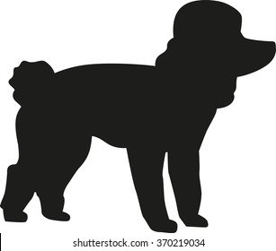 Poodle dog silhouette