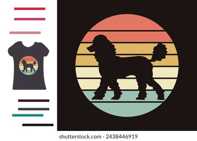 Pudel Hund T-Shirt Design