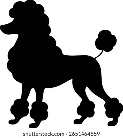 Poodle Dog Vetor - Cute Poodie Pet Clipart para Cricut, Adesivos, Vestuário de Animais de Estimação e Temas de Cuidados
