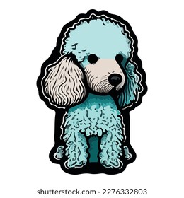 Poodle Flat Icon Isolated On White Background