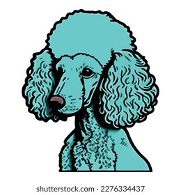 Poodle Flat Icon Isolated On White Background