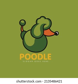 Poodle Logo Design Concept Template Vector. Dog Logo Design Concept Vector